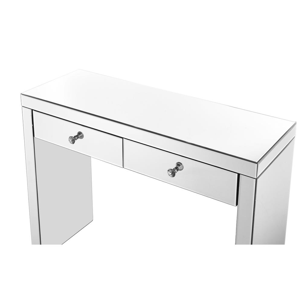 Console Table 39 in x 14 x30 in. in Clear