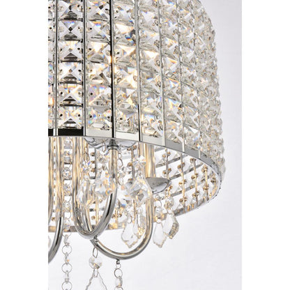 Elise 14 inch flush mount in chrome