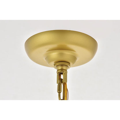 Selene 1 light Brass Pendant