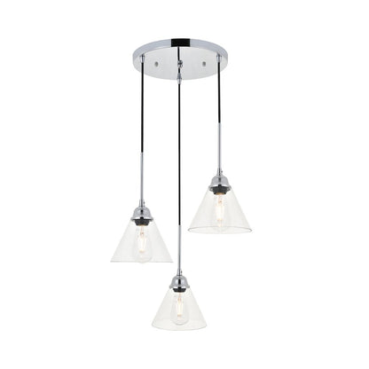 Histoire 3 Light Chrome Pendant