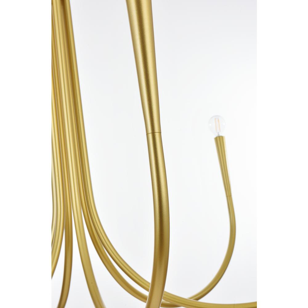 Layne 42 inch chandelier in Brass