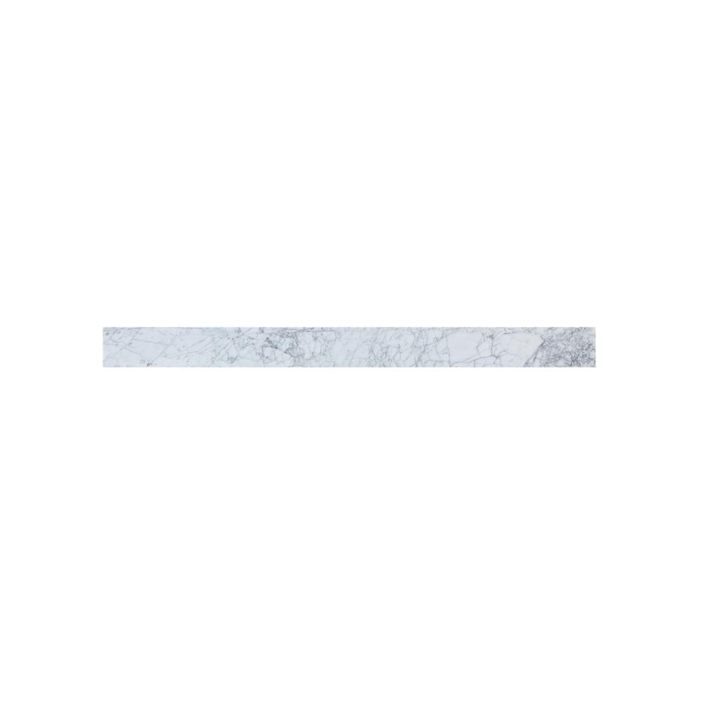 48 inch backsplash in carrara white