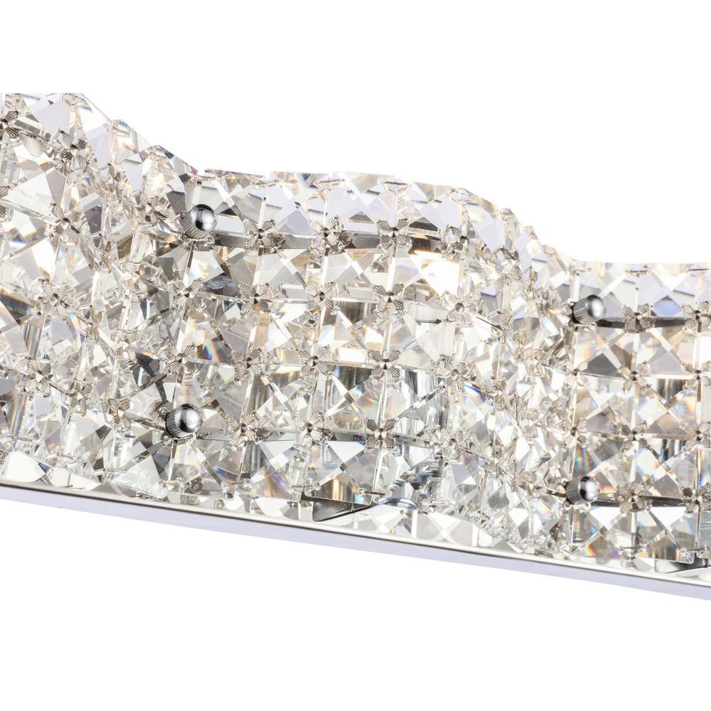 Ollie 4 light Chrome and Clear Crystals wall sconce