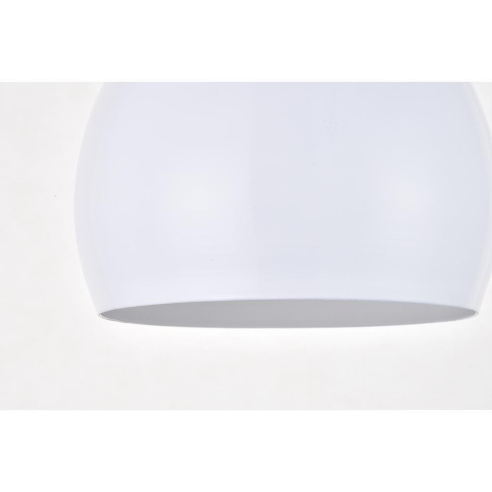 Nora 1 Light white plug-in pendant