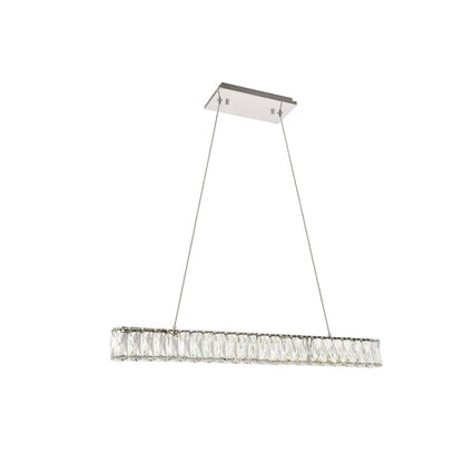 Monroe Integrated LED chip light Chrome Chandelier Clear Royal Cut Crystal