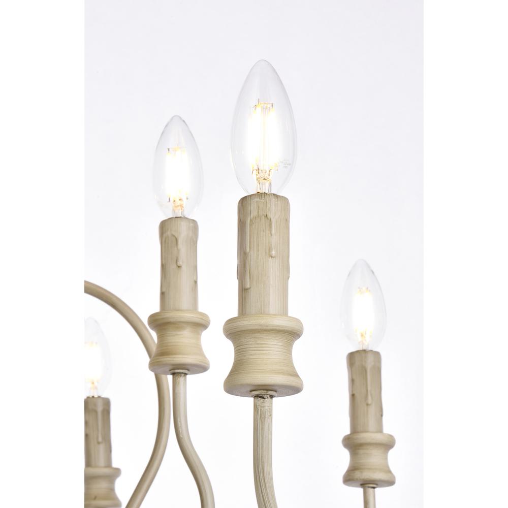 Flynx 9 lights pendant in weathered dove