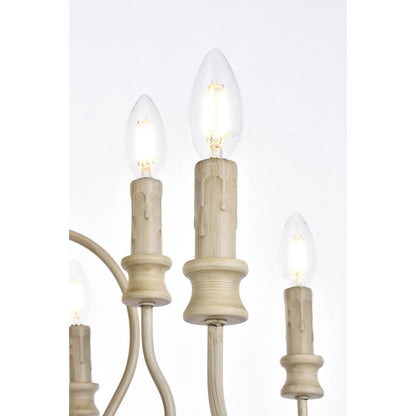 Flynx 9 lights pendant in weathered dove