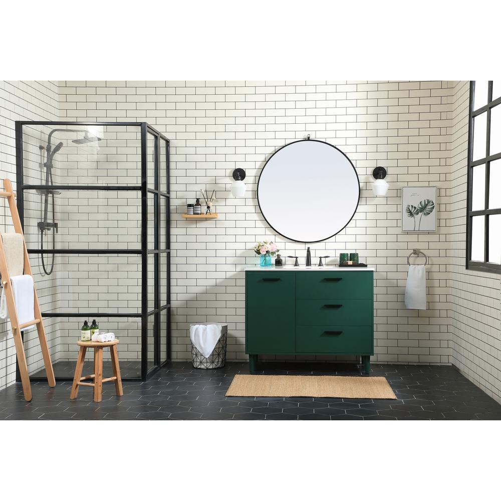 42 inch bathroom vanity in Green