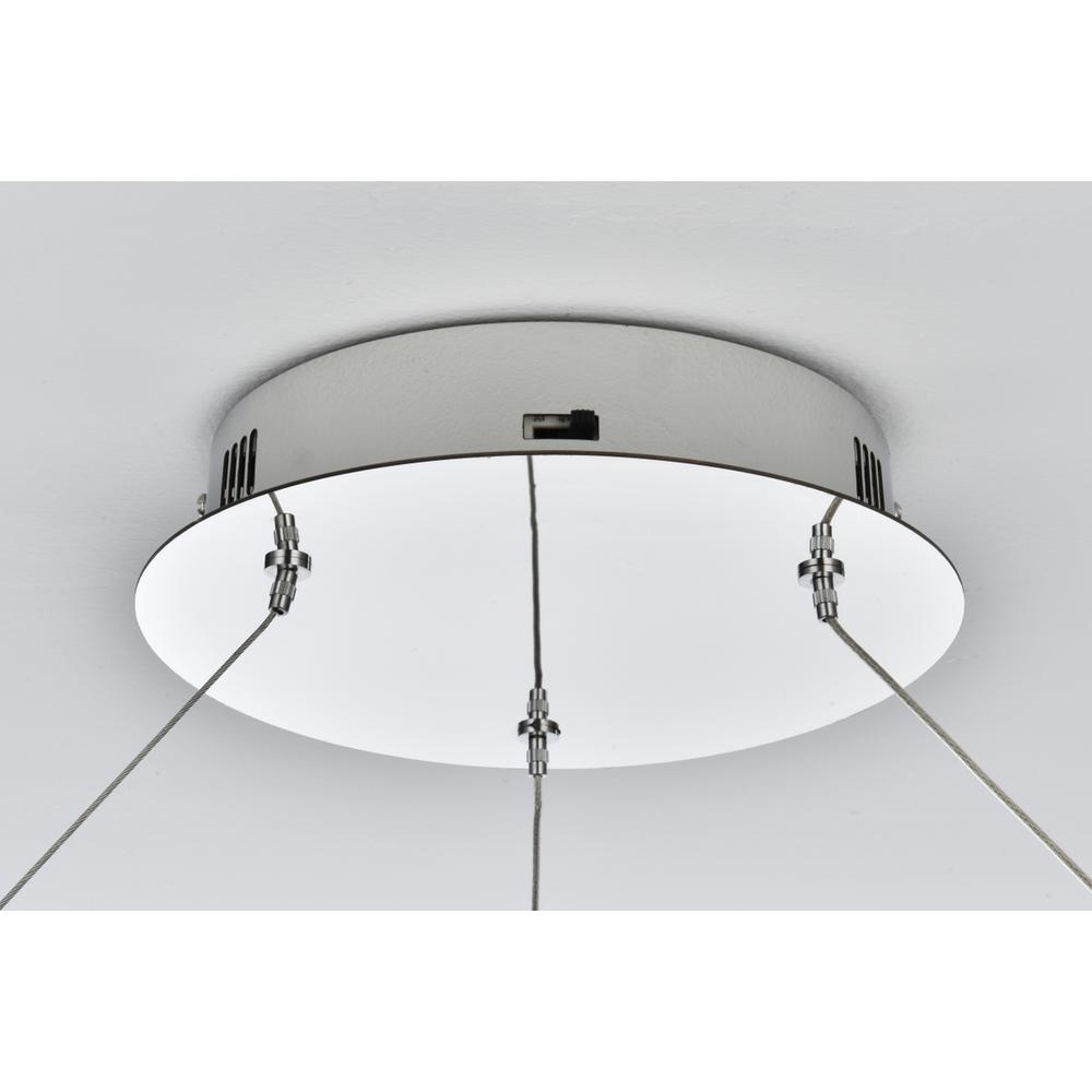 Rune 24 inch Adjustable LED chandelier in Chrome