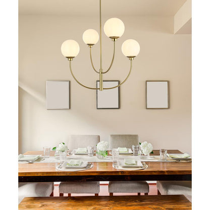 Nyomi 30 inch chandelier in Brass