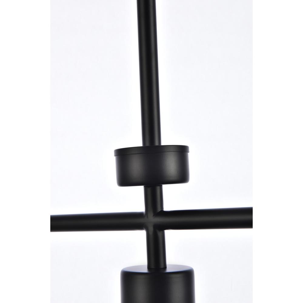 Mera 3 lights black pendant