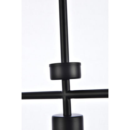 Mera 3 lights black pendant
