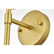 Ingrid 1 light Brass and Clear Bath Sconce