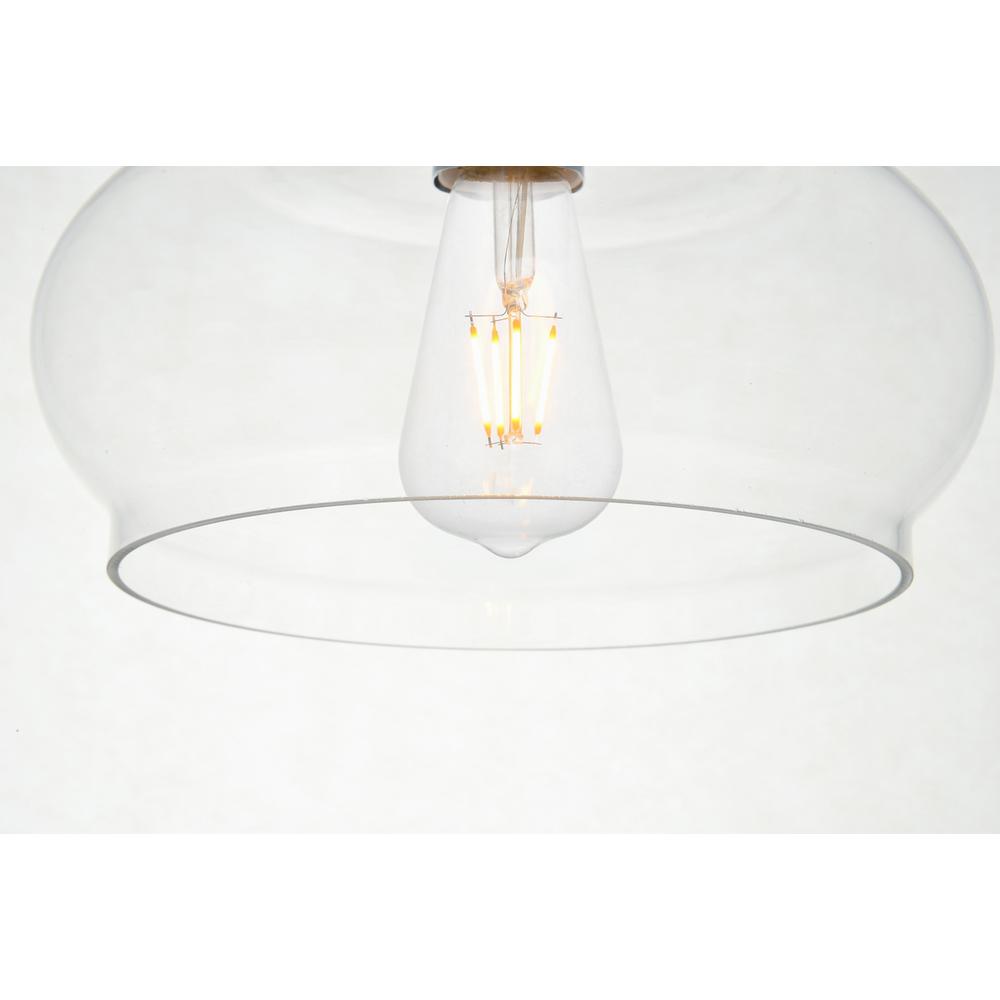 Destry 1 Light Chrome Pendant With Clear Glass
