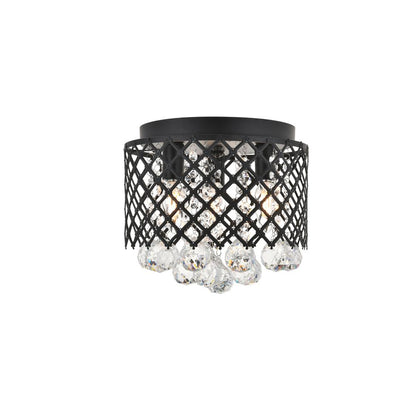Tully 3 light Matte Black Flush Mount