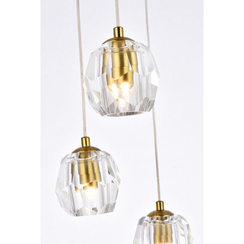 Eren 5 lights Gold pendant