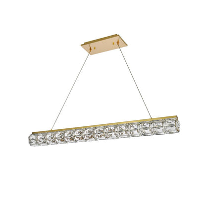 Valetta 42 inch LED linear pendant in gold