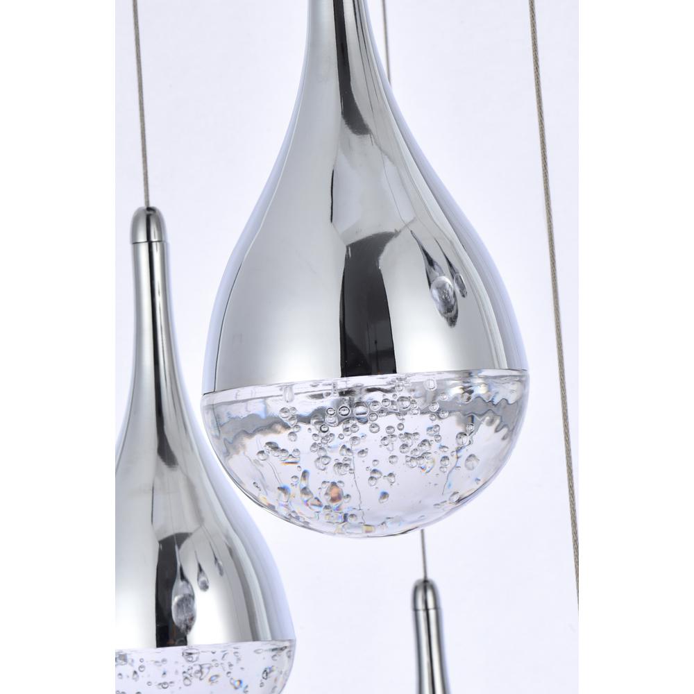 Amherst 36 inch LED chandelier in chrome