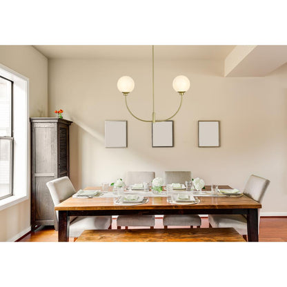 Nyomi 30 inch chandelier in Brass