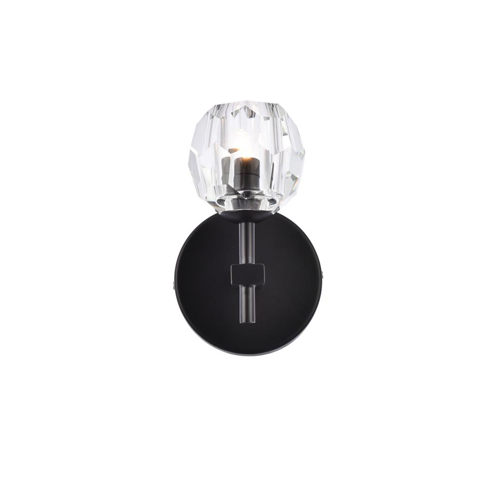 Eren 1 light Black wall sconce