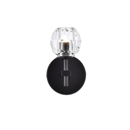 Eren 1 light Black wall sconce
