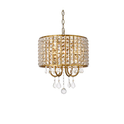Elise 14 inch pendant in brass