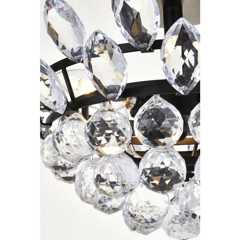 Emilia 14 inch flush mount in black