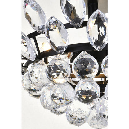 Emilia 14 inch flush mount in black