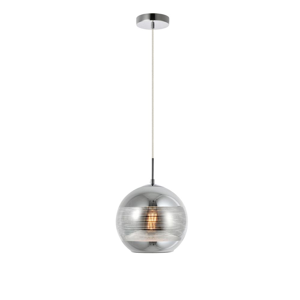 Reflection Collection Pendant D9.5in H9.5in Lt:1 Chrome finish