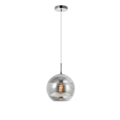 Reflection Collection Pendant D9.5in H9.5in Lt:1 Chrome finish