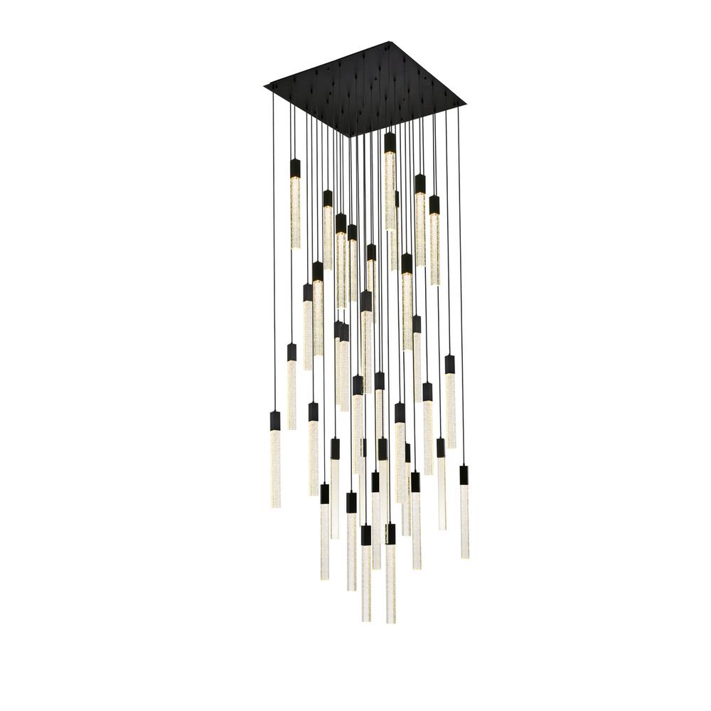 Weston 36 lights pendant in black