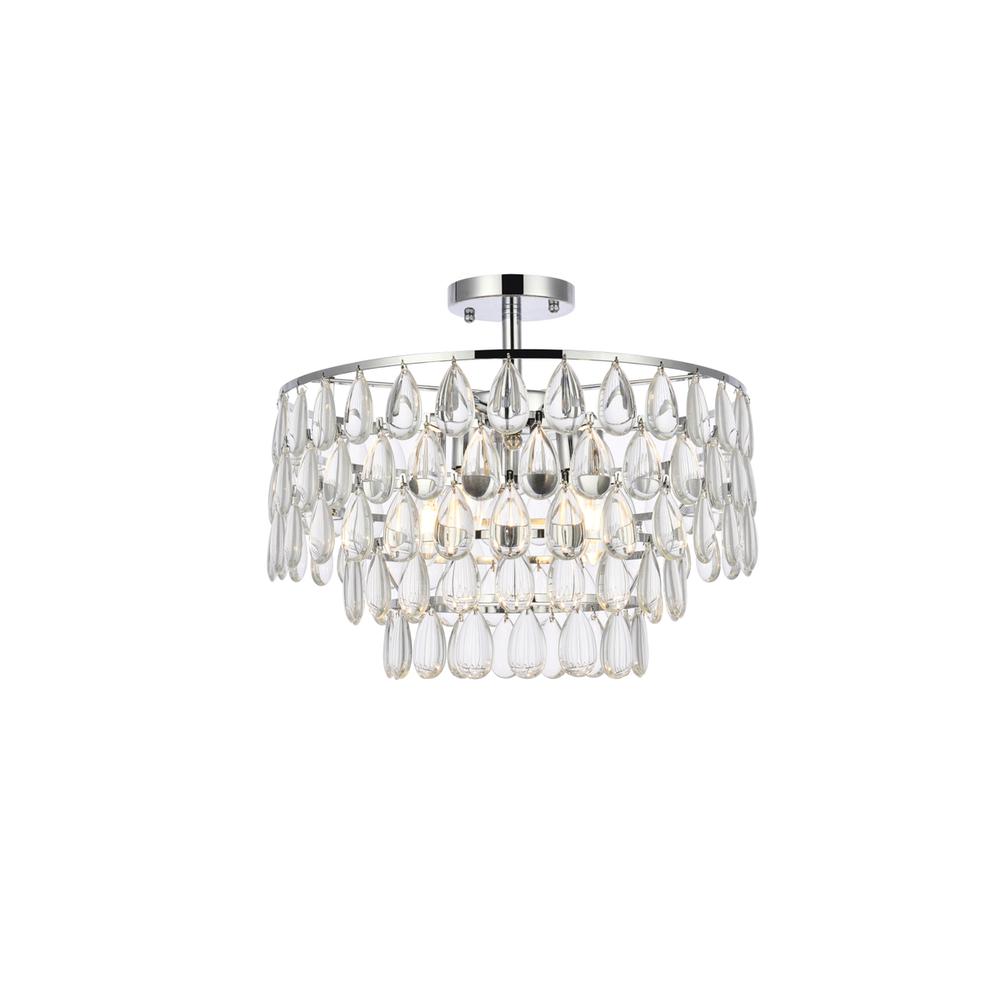 Mila 18 inch flush mount in chrome
