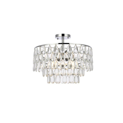 Mila 18 inch flush mount in chrome