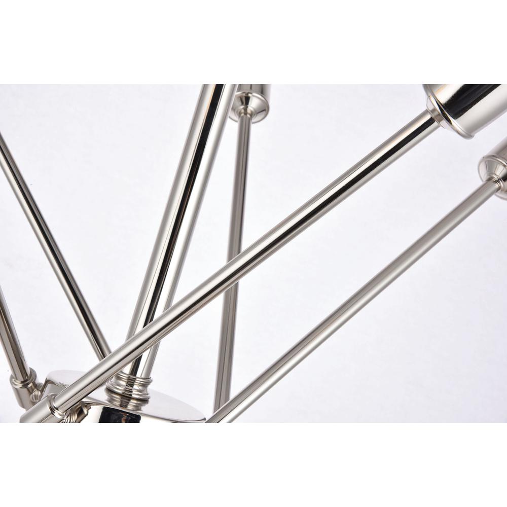 Axel 10 Lights polished Nickel Pendant