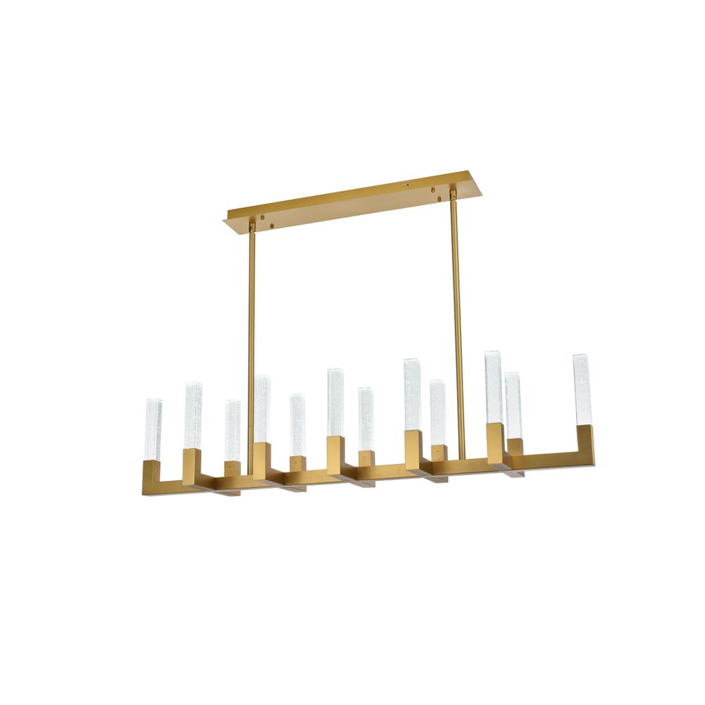Noemi 54 inch Adjustable LED Pendant in Satin Gold
