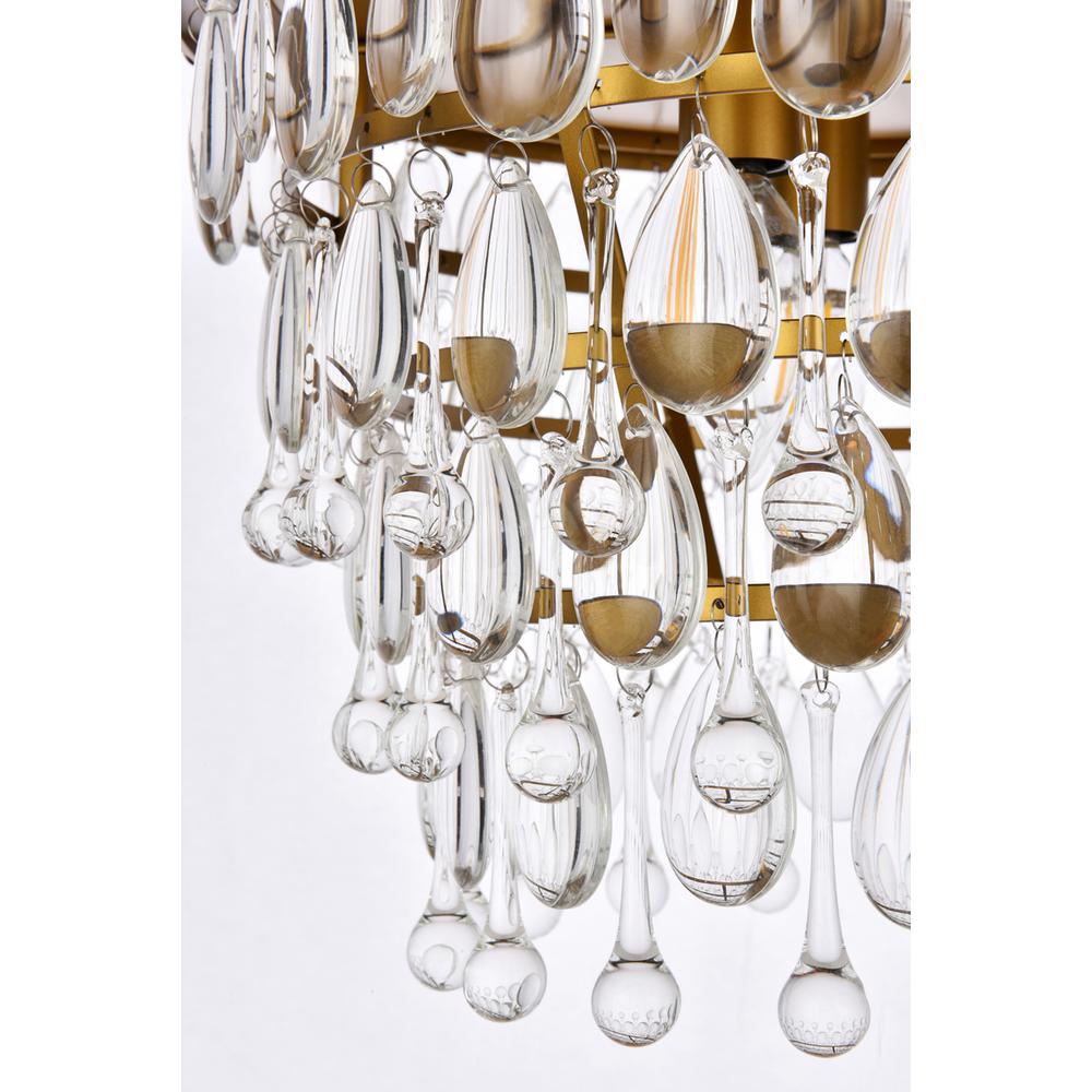 Nordic 3 lights brass flush mount