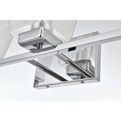 Merrick 3 light Chrome and Clear Bath Sconce
