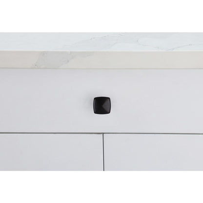 Marcel 1.2" Matte Black Square Knob Multipack (Set of 10)