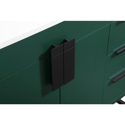 32 inch Single bathroom vanity in green