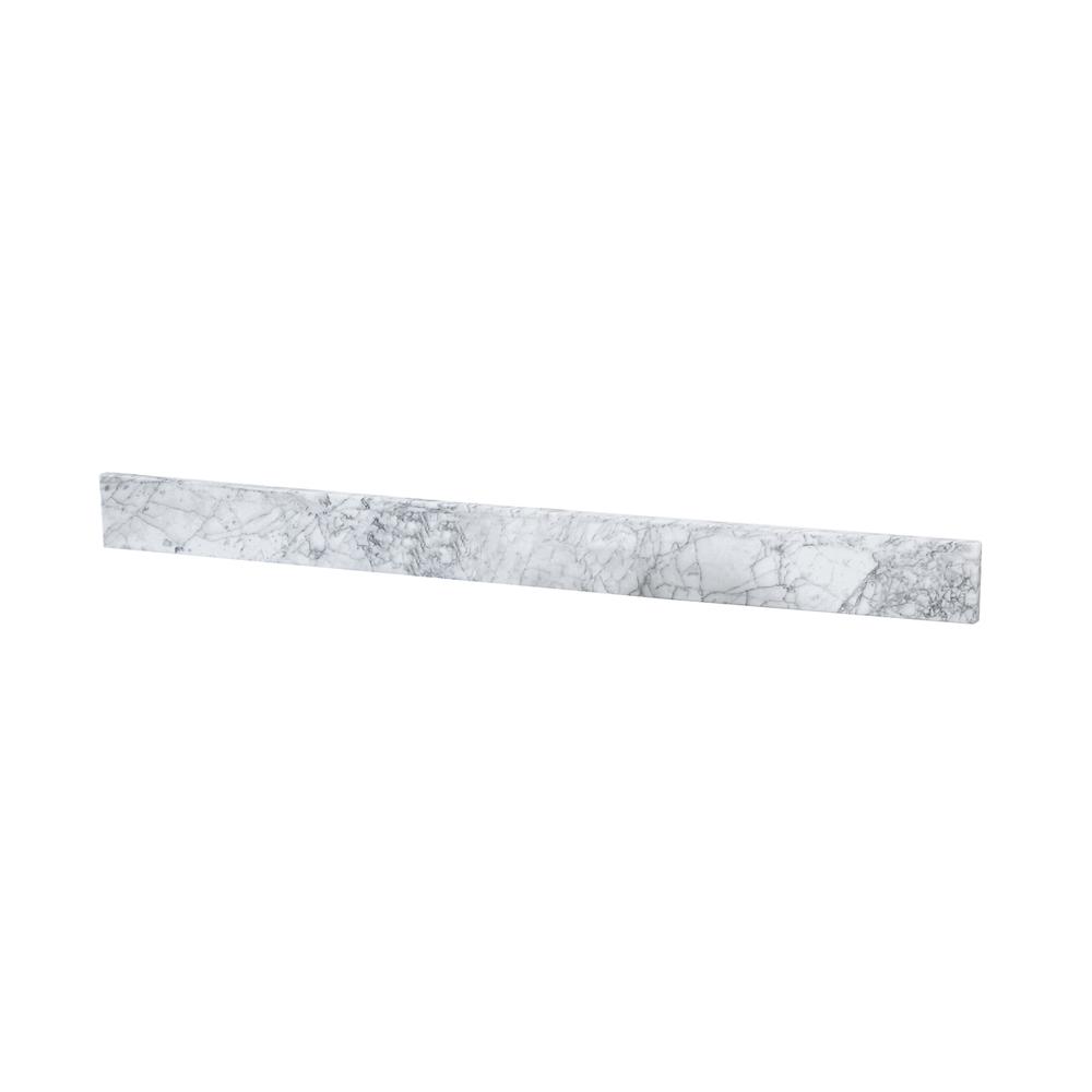 48 inch backsplash in carrara white