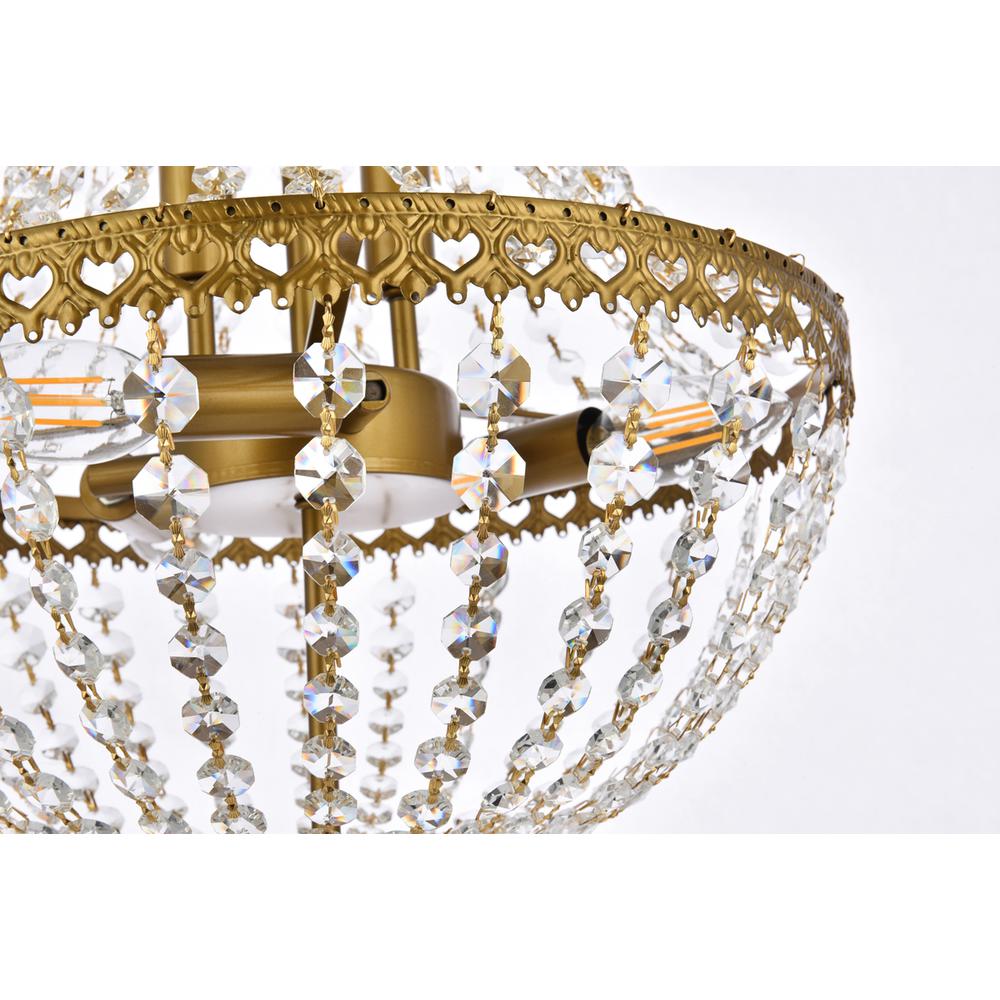 Valeria 14 inch pendant in brass