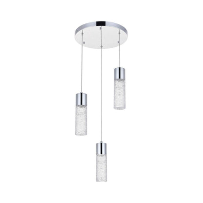 Constellation 3 light Chrome LED Pendant