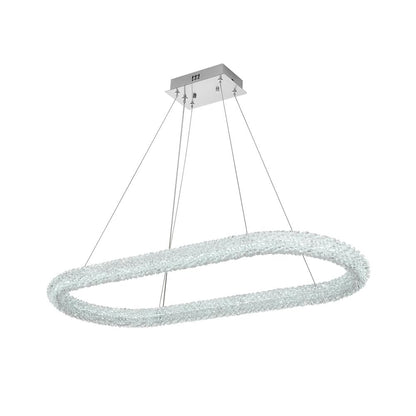 Bowen 42 inch Adjustable LED Chandelier in Chrome