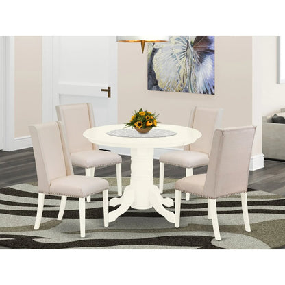 Dining Room Set Linen White, SHFL5-WHI-01
