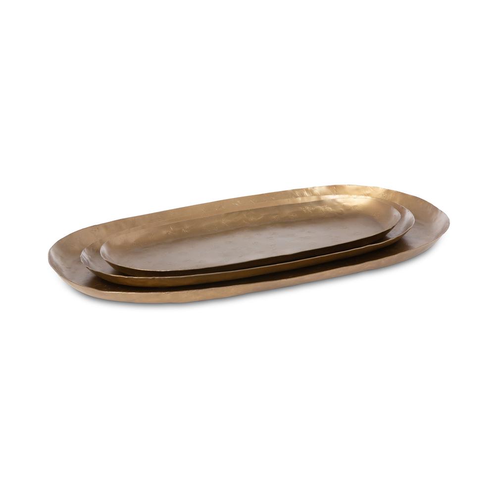 Antique Gold Iron Trays