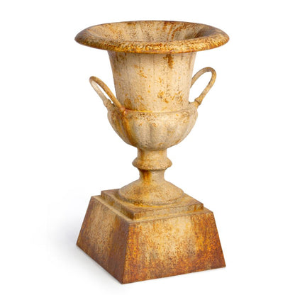 Fluted Metal Urn w/ Pedestal, Large