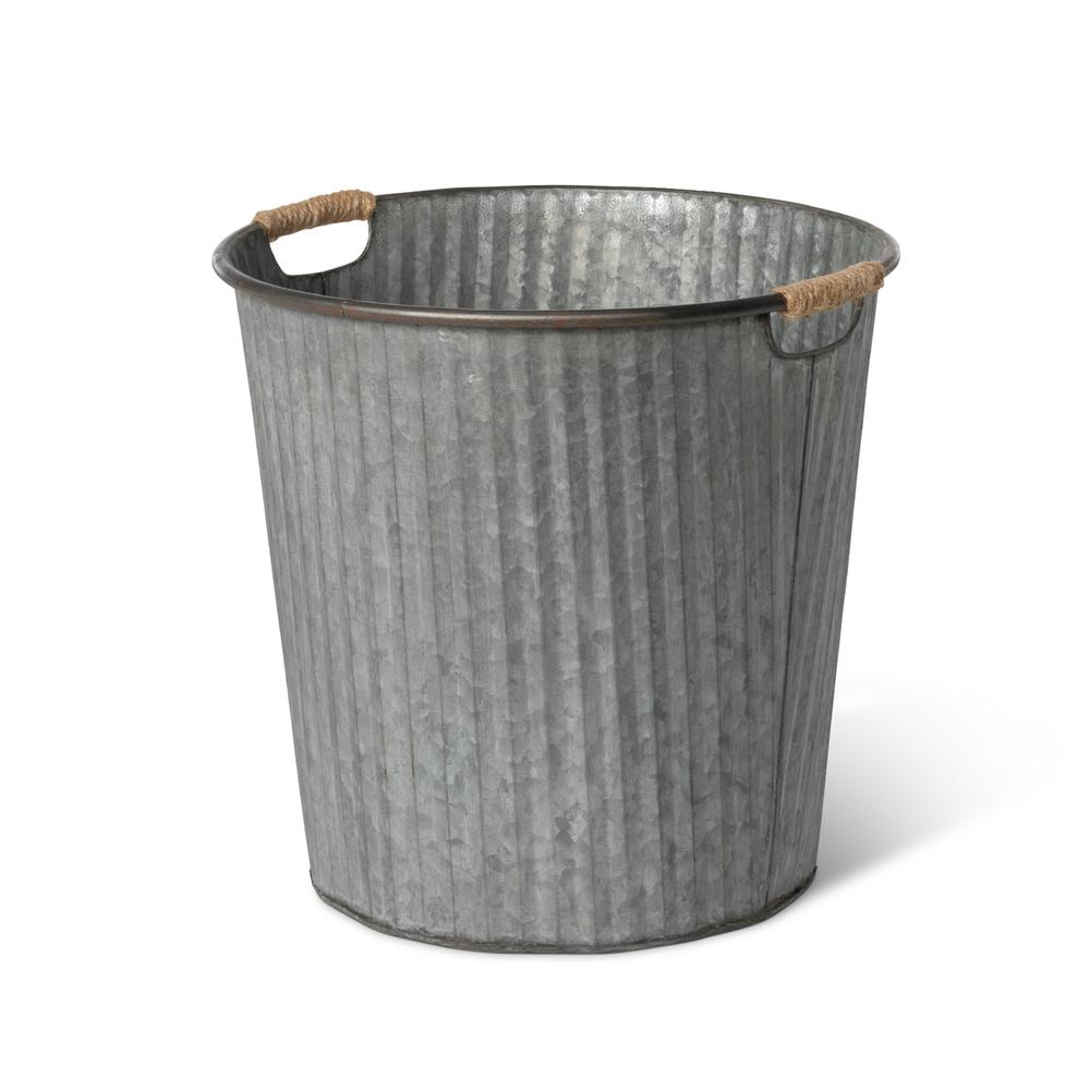Galvanized Flower Bucket, Small