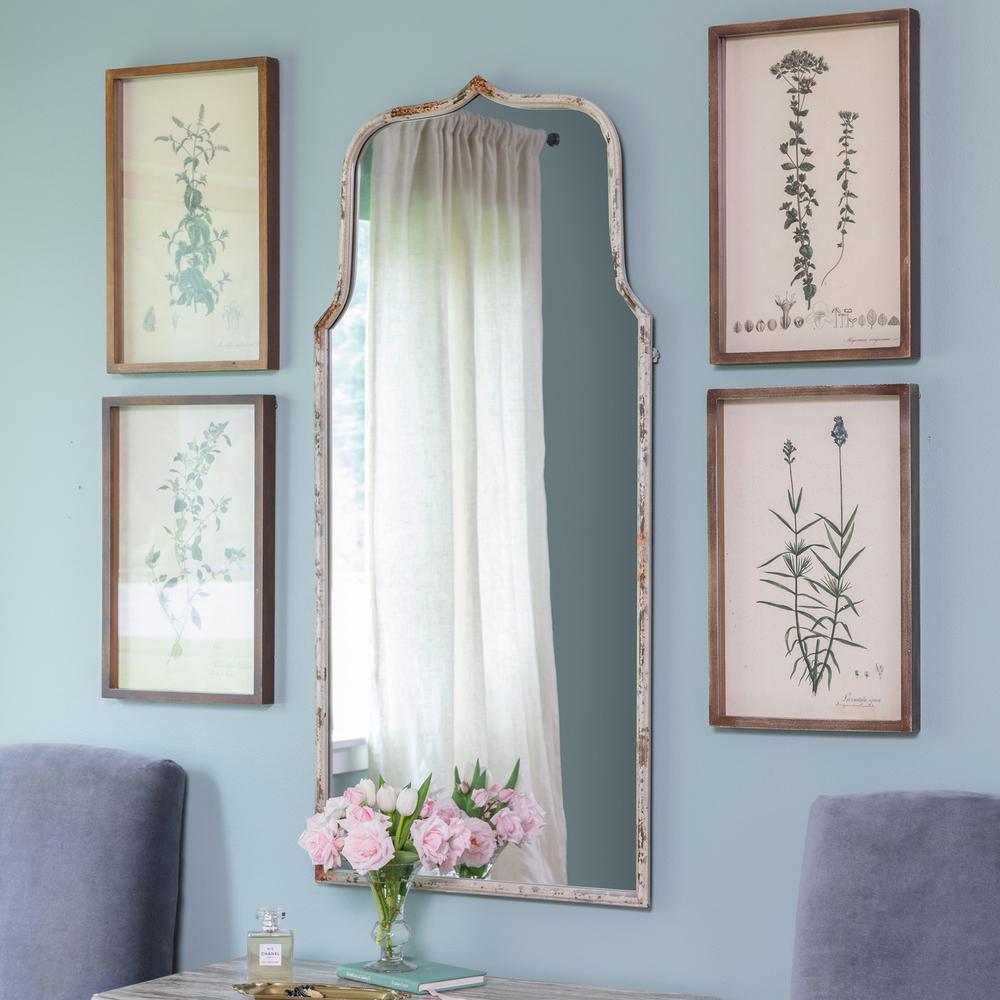 Metal Framed Keyhole Mirror