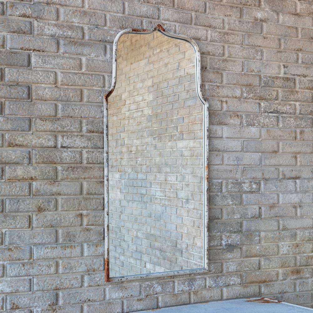 Metal Framed Keyhole Mirror