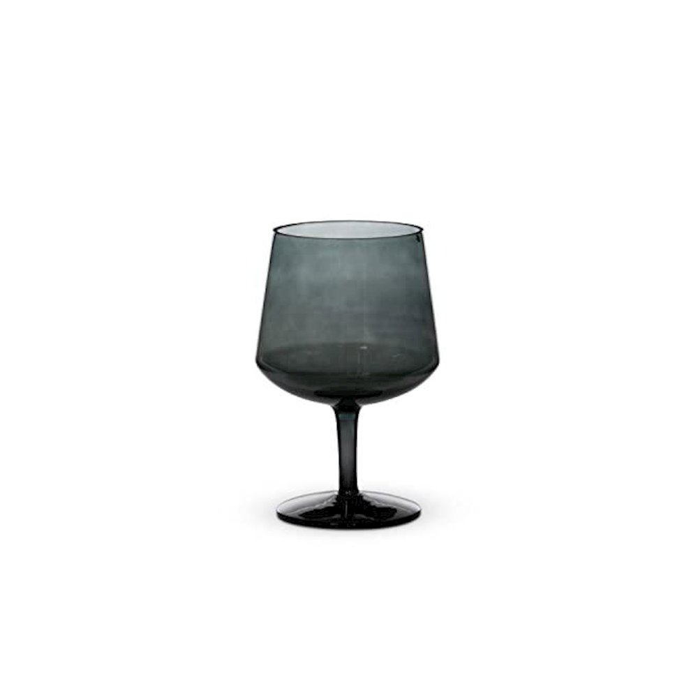 Florian Smoke Glass Short Stemmed Bowl